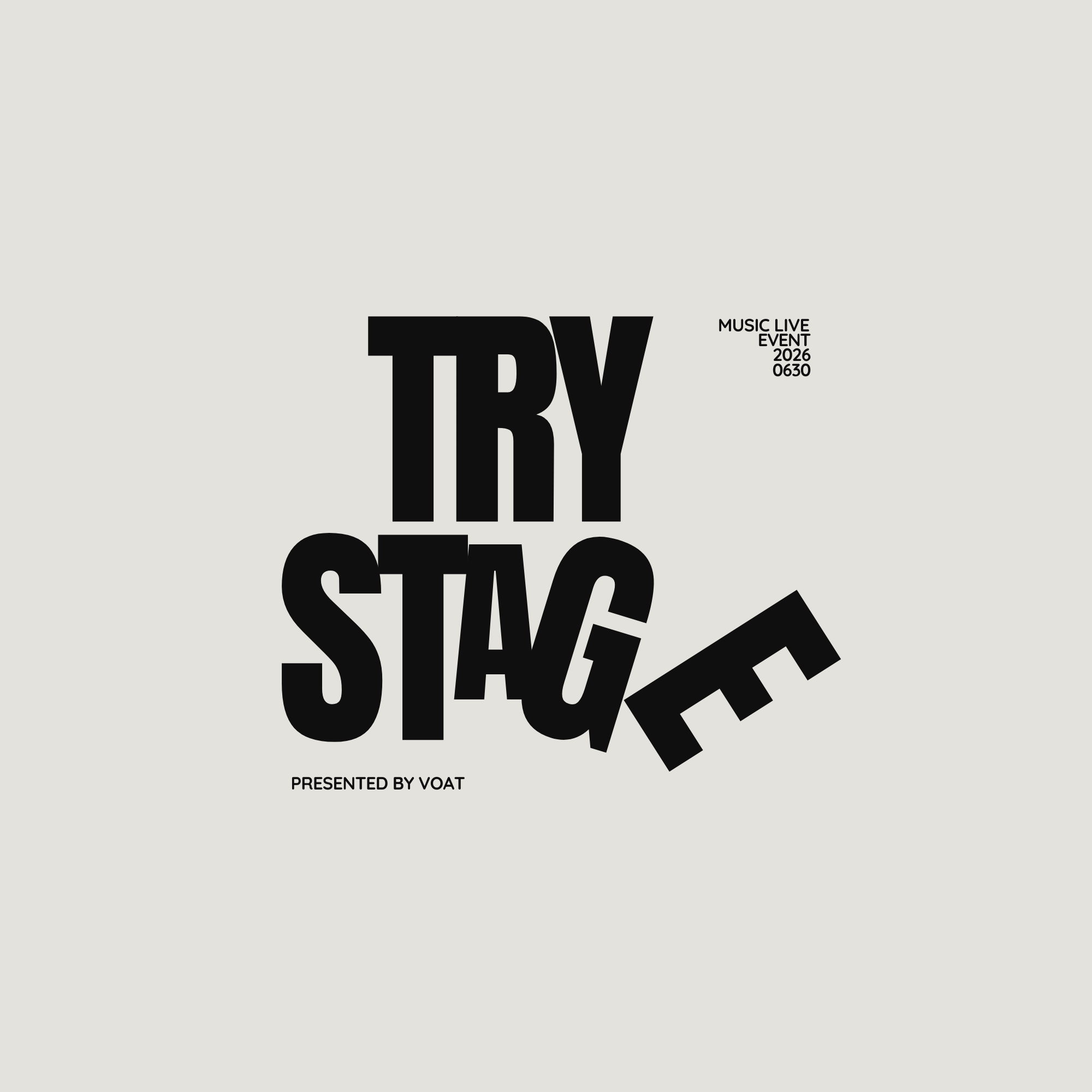 ボーカルスクールVOAT NEWS 最新情報 【東京】＜5/17(日)18時〜受付開始！＞6/30(火)「TRY STAGE」開催のお知らせ イメージ